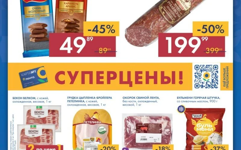 мини лента акции