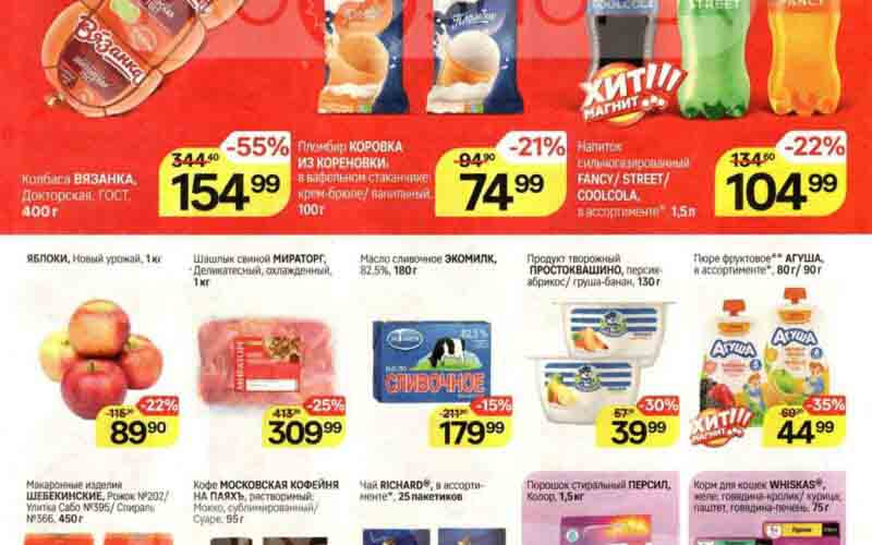 магнит акции с 14 августа 2024