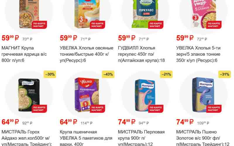 магнит акции с 4 сентября 2024