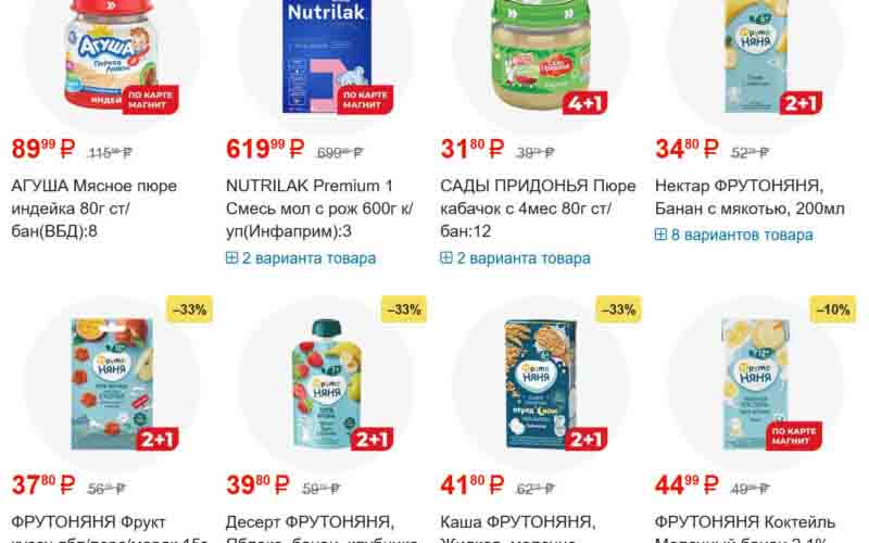 магнит акции с 29 января 2025