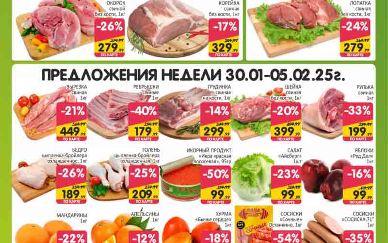 спар акции с 30 января 2025