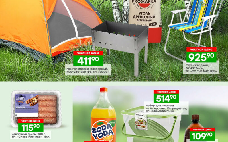 Акция Чижик "Время Пикника" 01.04-20.04.2025 - обзор каталога нп моСкидка.ру