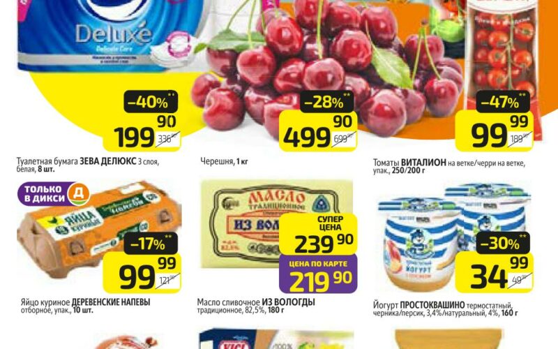 дикси акции с 2 июня 2025