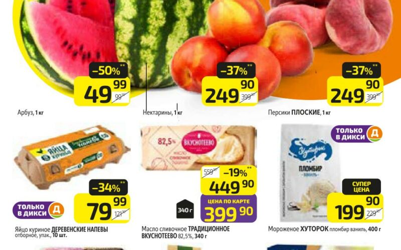 дикси акции с 7 июля 2025