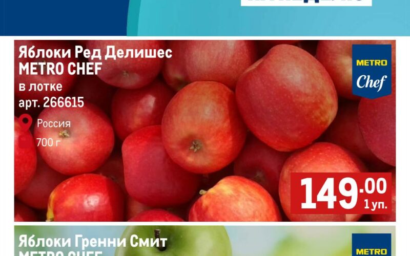 метро акции на фрукты с 2 октября 2025