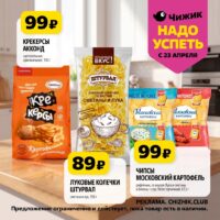 чижик акции с 23 апреля 2026