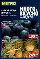 метро акции на фрукты с 4 июня 2026
