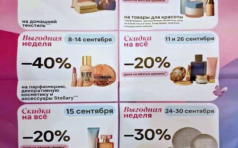 Акции Магнит Косметик в сентябре 2026.