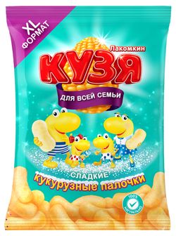 Палочки кукурузные «Русскарт» КУЗЯ Лакомкин сладкие, 190 г