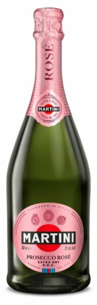 Игристое вино Martini Rose Extra Dry Prosecco DOC розовое сухое Италия, 0,75 л
