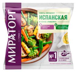 Смесь овощная «Мираторг» Испанская в соусе Ривейра замороженная, 400 г