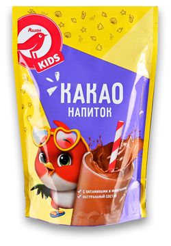Какао напиток АШАН Красная птица Kids, 200 г