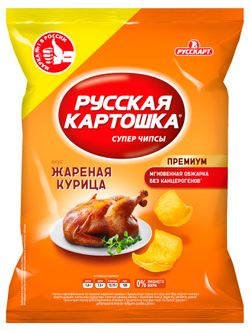 Чипсы «Русская картошка» со вкусом курицы, 80 г