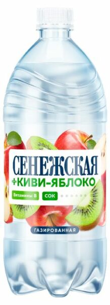 Вода «Сенежская» киви-яблоко газированная, 1 л