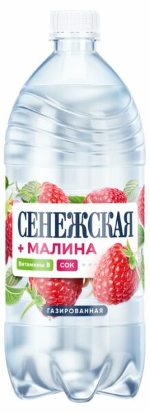 Вода питьевая «Сенежская» малина газированная, 1 л