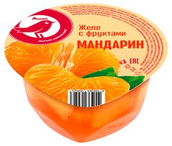 Желе с фруктами АШАН Красная птица мандарин охлажденное, 150 г