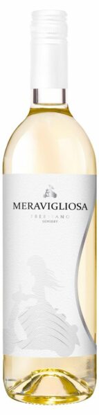 Вино Meravigliosa Trebbiano белое полусухое Италия, 0,75 л