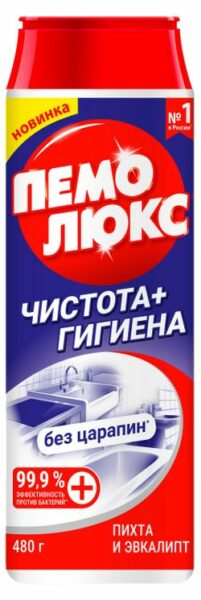Чистящий порошок «Пемолюкс» Чистота и гигиена с пихтой и эвкалиптом, 480 г