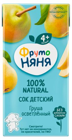 Сок «ФрутоНяня» Груша с 4 месяцев, 200 мл