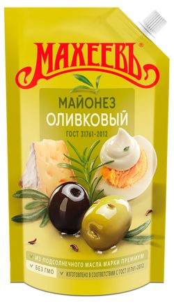 Майонез оливковый «МАХЕЕВЪ» 67% охлажденный, 380 г