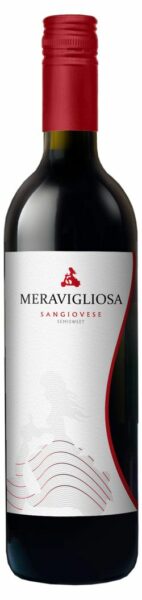 Вино Meravigliosa Sangiovese красное полусладкое Италия, 0,75 л