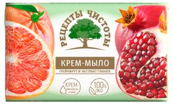 Мыло «Рецепты чистоты» грейпфрут-гранат, 100 г