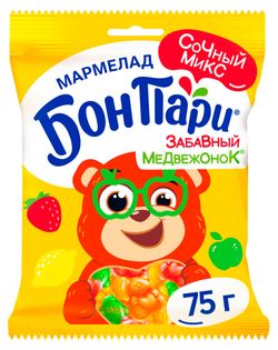 Мармелад жевательный «Бон Пари» Забавный медвежонок, 75 г