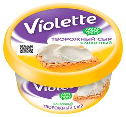 Сыр творожный Violette сливочный 70% БЗМЖ, 140 г