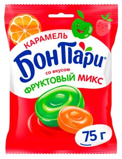 Леденцы «Бон Пари» фруктовый микс, 75 г