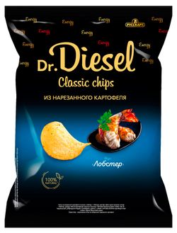 Чипсы картофельные Dr. Diesel лобстер, 120 г