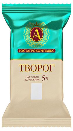 Творог «А.Ростагрокомплекс» брикет 5% БЗМЖ, 180 г