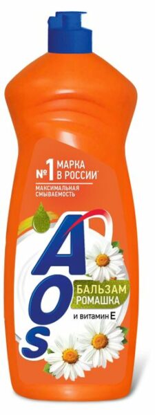 Средство для мытья посуды Aos Бальзам «Ромашка и Витамин Е», 900 мл