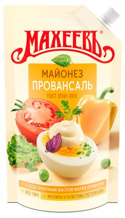 Майонез «МАХЕЕВЪ» Провансаль 50,5% охлажденный, 380 мл