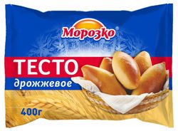 Тесто замороженное дрожжевое «Морозко», 400 г