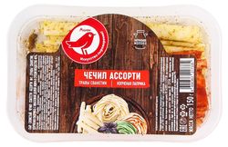 Сыр слоистый Чечил Ассорти № 1 с травами и копченой паприкой АШАН Красная птица набор 45% БЗМЖ, 150 г