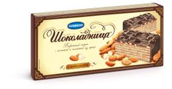Торт вафельный «Шоколадница» с миндалем, 230 г
