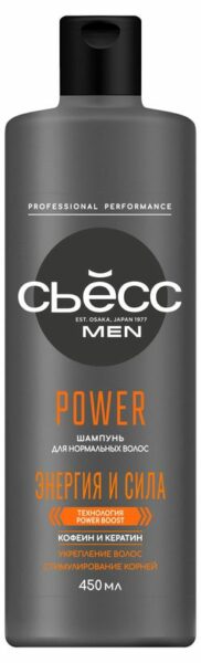 Шампунь для волос мужской «Сьёсс» Power энергия и сила, 450 мл