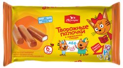 Сырок глазированный творожный «Свитлогорье» в карамельной глазури 6 шт батончики 16% БЗМЖ, 180 г
