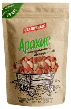 Арахис «Станичные» натуральный обжаренный, 300 г