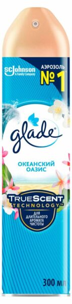Освежитель воздуха Glade Аэрозоль Океанский оазис, 300 мл