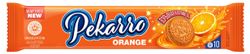 Печенье сахарное Pekarro Orange с апельсиновой начинкой и взрывной карамелью, 95 г