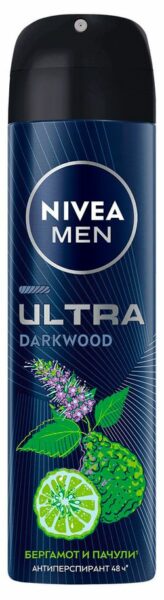 Дезодорант-антиперспирант спрей NIVEA MEN ULTRA с антибактериальным эффектом, 150 мл