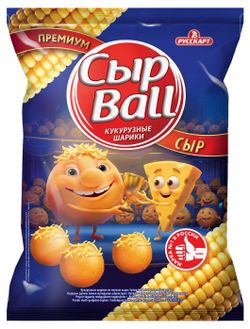 Кукурузные шарики «Русскарт» Сыр Ball со вкусом сыра, 140 г