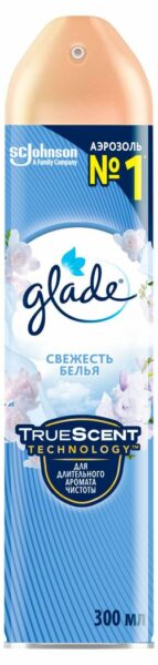 Освежитель воздуха Glade Аэрозоль Свежесть белья, 300 мл