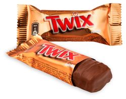 Конфеты шоколадные TWIX minis с карамелью и печеньем, вес