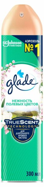 Освежитель воздуха Glade Аэрозоль Нежность полевых цветов, 300 мл