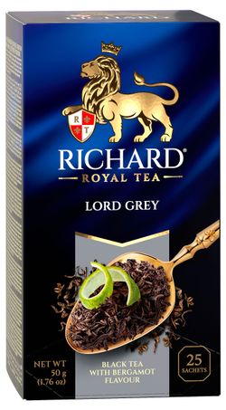 Чай черный Richard Lord Grey в пакетиках, 25х2 г
