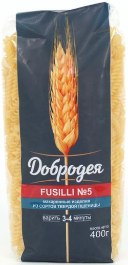 Макаронные изделия «Добродея» Fusilli №5, 400 г