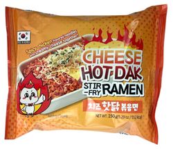 Лапша быстрого приготовления Migawon Hot Dak Stir Fry Ramen острая со вкусом сыра Корея, 150 г