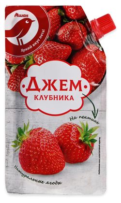 Джем АШАН Красная птица клубничный, 270 г